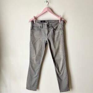 J. Crew Gray Toothpick Ankle Jeans